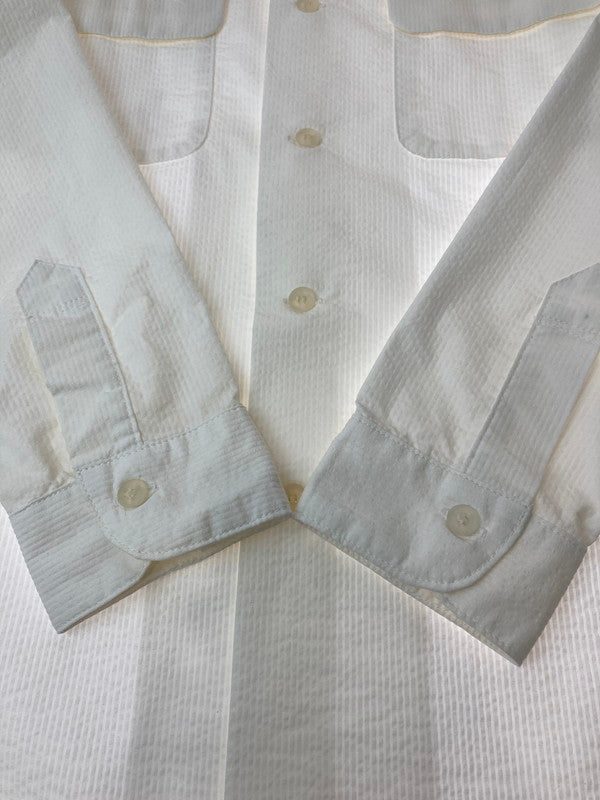 【中古品】【メンズ】  MOSSIR MOST004 PETRERI OPEN COLLAR SHIRT 145-240828-mo-10-min サイズ：36 カラー：ホワイト 万代Net店