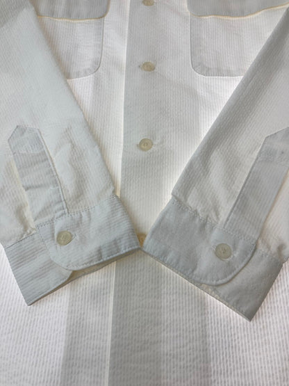 【中古品】【メンズ】  MOSSIR MOST004 PETRERI OPEN COLLAR SHIRT 145-240828-mo-10-min サイズ：36 カラー：ホワイト 万代Net店