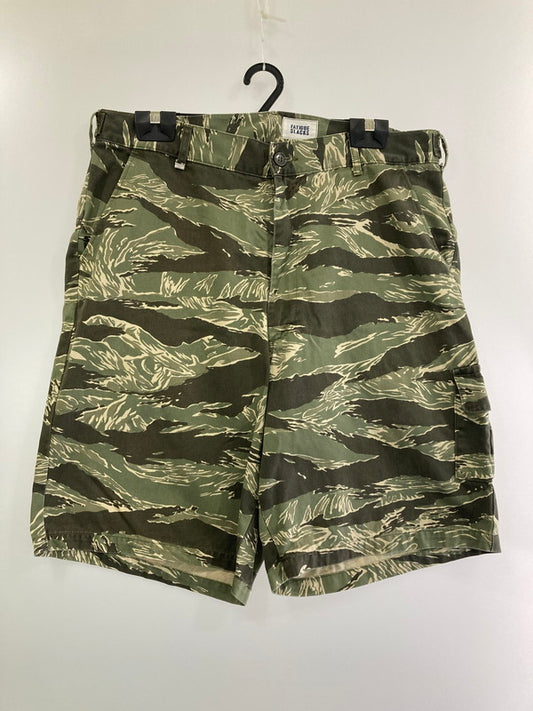 【中古品】【メンズ】  CORONA UTILITY FP022-23-01 FATIGUE SHORT SLACKS"TIGER STRIPE" 155-240828-mo-20-min サイズ：XL カラー：カーキ 万代Net店