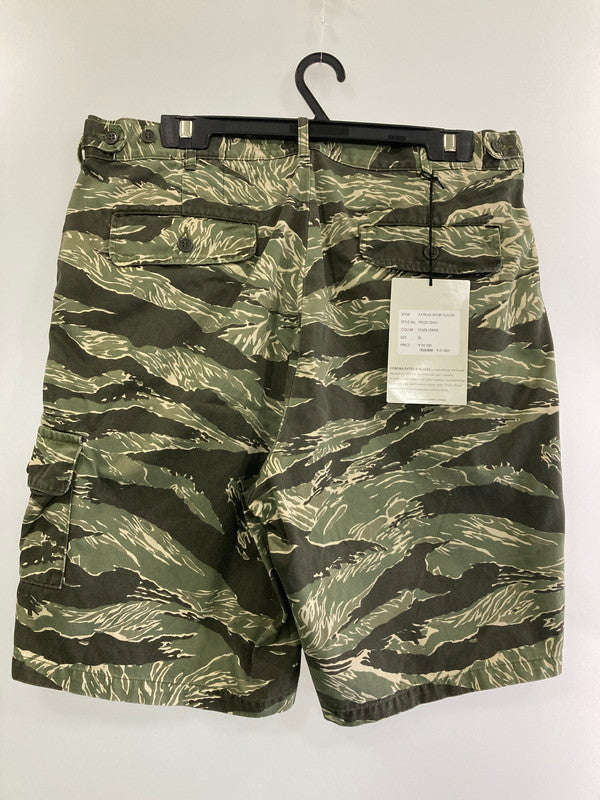 【中古品】【メンズ】  CORONA UTILITY FP022-23-01 FATIGUE SHORT SLACKS"TIGER STRIPE" 155-240828-mo-20-min サイズ：XL カラー：カーキ 万代Net店