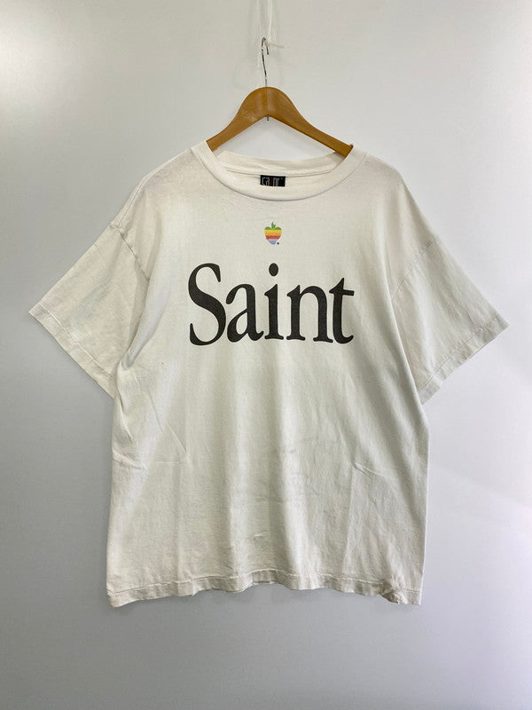 【中古品】【メンズ】 SAINT MICHAEL HEART SAINT S/S TEE SM-A23-0000-005 セントマイケル ショートスリーブTシャツ 半袖Tシャツ トップス 141-240831-yn-09-min サイズ：L カラー：ホワイト 万代Net店