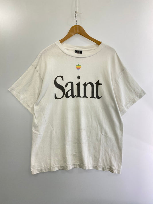 【中古品】【メンズ】  SAINT MICHAEL HEART SAINT S/S TEE SM-A23-0000-005 セントマイケル ショートスリーブTシャツ 半袖Tシャツ トップス 141-240831-yn-09-min サイズ：L カラー：ホワイト 万代Net店