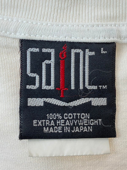 【中古品】【メンズ】 SAINT MICHAEL HEART SAINT S/S TEE SM-A23-0000-005 セントマイケル ショートスリーブTシャツ 半袖Tシャツ トップス 141-240831-yn-09-min サイズ：L カラー：ホワイト 万代Net店