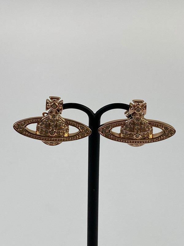 【LIFTる。景品】【中古品】【レディース】 Vivienne Westwood ヴィヴィアンウエストウッド MINI BAS RELIEF EARRINGS 62020033 ミニバス リリーフ ピアス アクセサリー 192-240906-yn-21-min カラー：ピンクゴールド 万代Net店