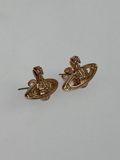 【LIFTる。景品】【中古品】【レディース】 Vivienne Westwood ヴィヴィアンウエストウッド MINI BAS RELIEF EARRINGS 62020033 ミニバス リリーフ ピアス アクセサリー 192-240906-yn-21-min カラー：ピンクゴールド 万代Net店