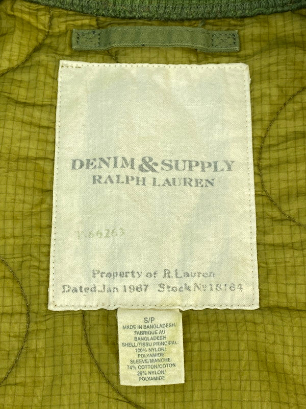 【中古品】【メンズ】  DENIM＆SUPPLY RALPH LAUREN デニムアンドサプライラルフローレン QUILTING JACKET キルティングジャケット アウター 146-240902-me-24-min サイズ：S/P カラー：カーキ 万代Net店