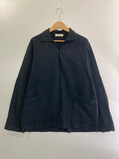 【中古品】【メンズ】  NEST ROBE CONFEC ネストローブ コンフェクト 02214-0051 フランネルワークスモック 長袖トップス 140-240902-me-01-min サイズ：3 カラー：ネイビー 万代Net店