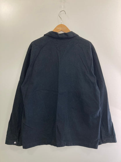 【中古品】【メンズ】  NEST ROBE CONFEC ネストローブ コンフェクト 02214-0051 フランネルワークスモック 長袖トップス 140-240902-me-01-min サイズ：3 カラー：ネイビー 万代Net店