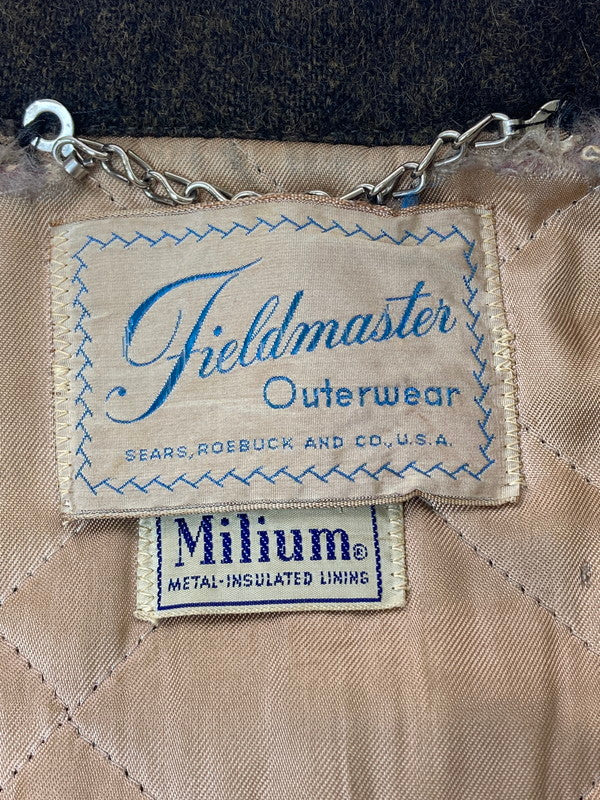 【中古品】【メンズ】  SEARS-FIELDMASTER- 50's WOOL CAR COAT フィールドマスター ウールカーコート アウター 146-240903-yn-11-min カラー：ブラウン系 万代Net店