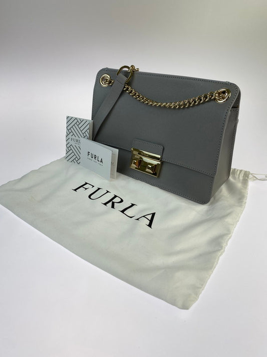 【LIFTる。景品】【中古品】【レディース】 Furla フルラ BELLA SHOULDER AND CROSSBODY BAG ベラ ショルダーアンド クロスボディバッグ 188-240909-me-18-min カラー：グレー 万代Net店