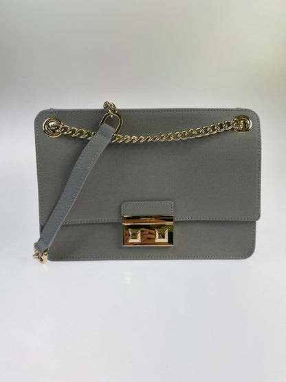 【LIFTる。景品】【中古品】【レディース】 Furla フルラ BELLA SHOULDER AND CROSSBODY BAG ベラ ショルダーアンド クロスボディバッグ 188-240909-me-18-min カラー：グレー 万代Net店