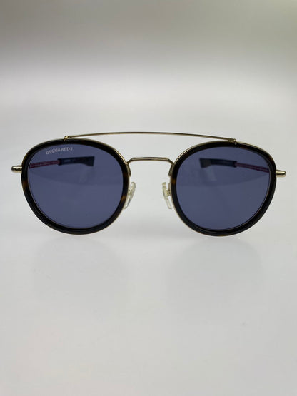 【中古美品】【メンズ】 DSQUARED2 ディースクエアード S 086KU SUNGLASSES D2 0011 サングラス メガネ  203-240909-em-4-min サイズ：51□24 140 カラー：ゴールド/ブルー 万代Net店