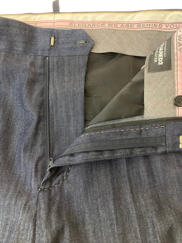 【中古品】【メンズ】 DSQUARED2 ディースクエアード DENIM SET UP S74FT0422 デニムセットアップ ジャケット ボトムス 141-240903-yn-07-min サイズ：42 カラー：ネイビー 万代Net店