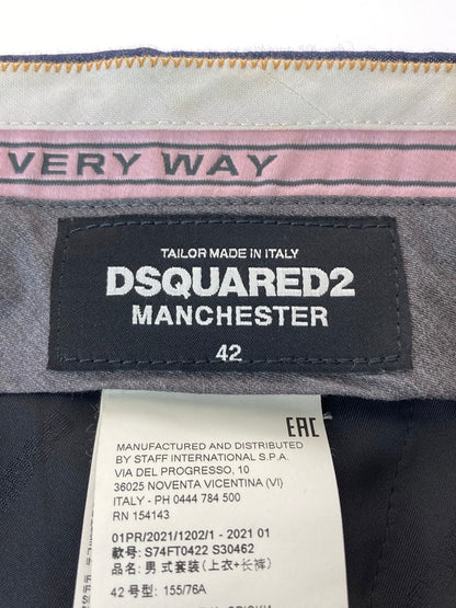 【中古品】【メンズ】 DSQUARED2 ディースクエアード DENIM SET UP S74FT0422 デニムセットアップ ジャケット ボトムス 141-240903-yn-07-min サイズ：42 カラー：ネイビー 万代Net店