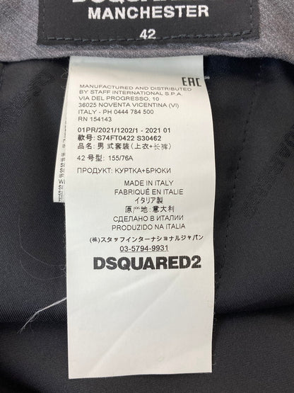 【中古品】【メンズ】 DSQUARED2 ディースクエアード DENIM SET UP S74FT0422 デニムセットアップ ジャケット ボトムス 141-240903-yn-07-min サイズ：42 カラー：ネイビー 万代Net店