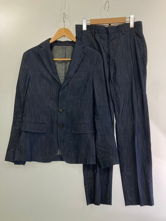 【中古品】【メンズ】 DSQUARED2 ディースクエアード DENIM SET UP S74FT0422 デニムセットアップ ジャケット ボトムス 141-240903-yn-07-min サイズ：42 カラー：ネイビー 万代Net店