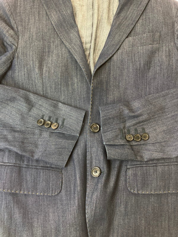 【中古品】【メンズ】 DSQUARED2 ディースクエアード DENIM SET UP S74FT0422 デニムセットアップ ジャケット ボトムス 141-240903-yn-07-min サイズ：42 カラー：ネイビー 万代Net店