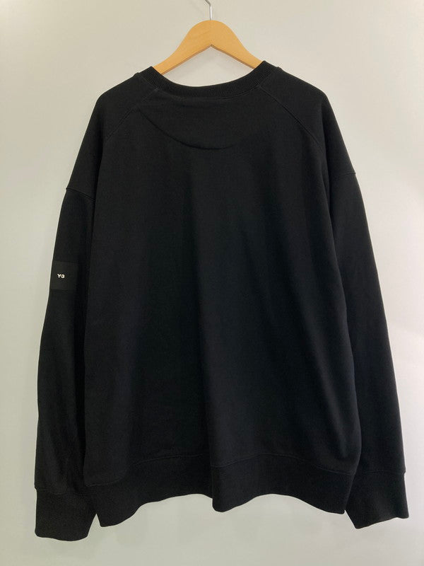 【中古品】【メンズ】 Y-3 ワイスリー H44783  BLACK FT CREW SWEAT 長袖 クルーネック スウェット 140-240902-AS-18-min サイズ：2XL カラー：ブラック 万代Net店