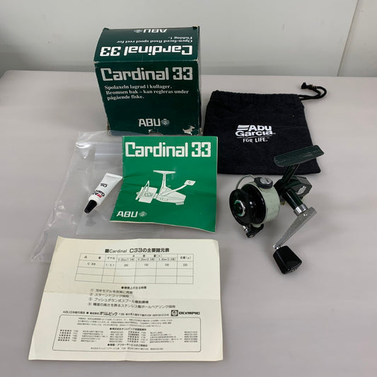 【中古品】AbuGarcia アブガルシア カーディナル33 スピニングリール 釣り フィッシィング 134-260402-em-07-min 万代Net店