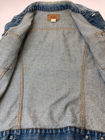 【中古品】【メンズ】 Levi's リーバイス USA製 スモールE 71205-0217 70S 4TH DENIM JACKET LONG 70年代 4TH デニムジャケット ロング アウター  146-240903-jt-11-min サイズ：42 カラー：インディゴ 万代Net店