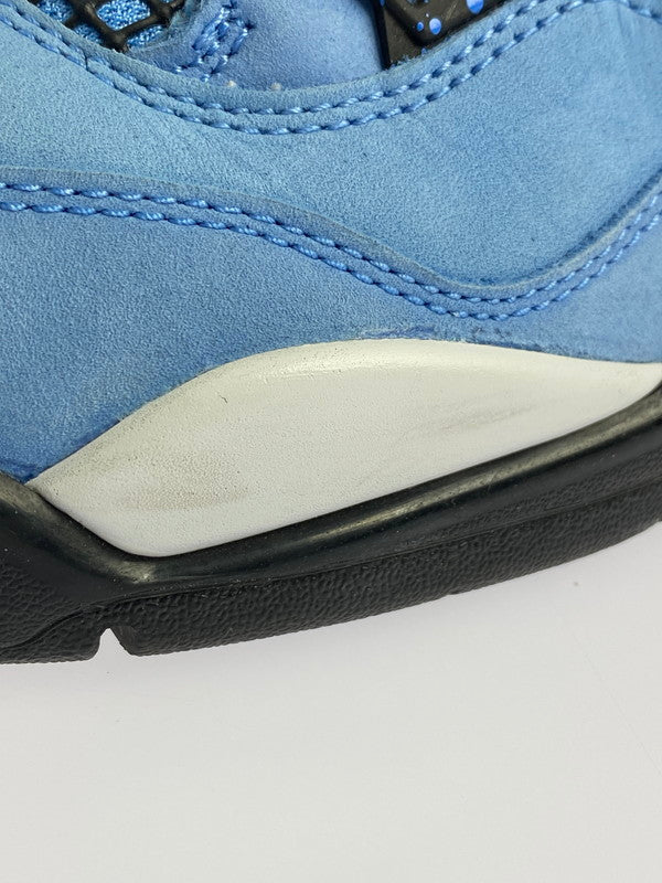 【中古品】【メンズ】 NIKE ナイキ ×TRAVIS SCOTT トラヴィススコット AIR JORDAN 4 RETRO CA 308497-406 エアージョーダン4 レトロ カクタスジャック スニーカー 靴 160-240903-jt-18-min サイズ：US 10 28.0cm カラー：UNIVERCITY BLUE/BLACK 万代Net店