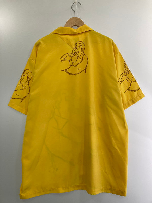 【中古品】【メンズ】 FUBU フブ  FAT ALBERT S S SHIRT ファットアルバート 半袖シャツ トップス 146-240903-jt-07-min サイズ：XL カラー：イエロー 万代Net店