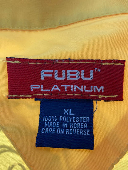 【中古品】【メンズ】 FUBU フブ  FAT ALBERT S S SHIRT ファットアルバート 半袖シャツ トップス 146-240903-jt-07-min サイズ：XL カラー：イエロー 万代Net店