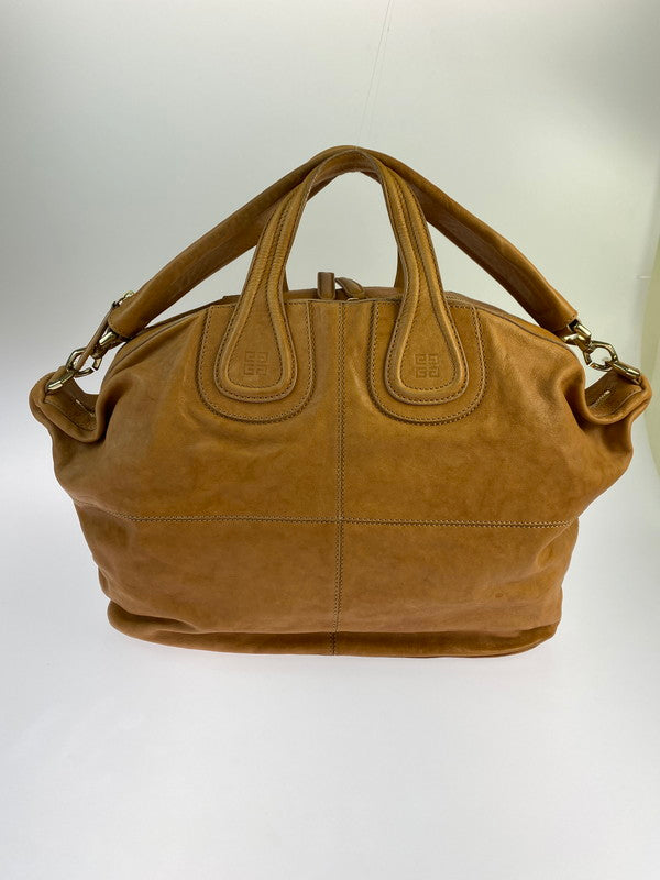 【中古品】【メンズ/レディース】 GIVENCHY ジバンシィ MA1121 NIGHTINGALE 2WAY SHOULDER BAG ナイチンゲール 2ウェイ ショルダーバッグ 鞄 180-240909-me-16-min カラー：キャメル 万代Net店