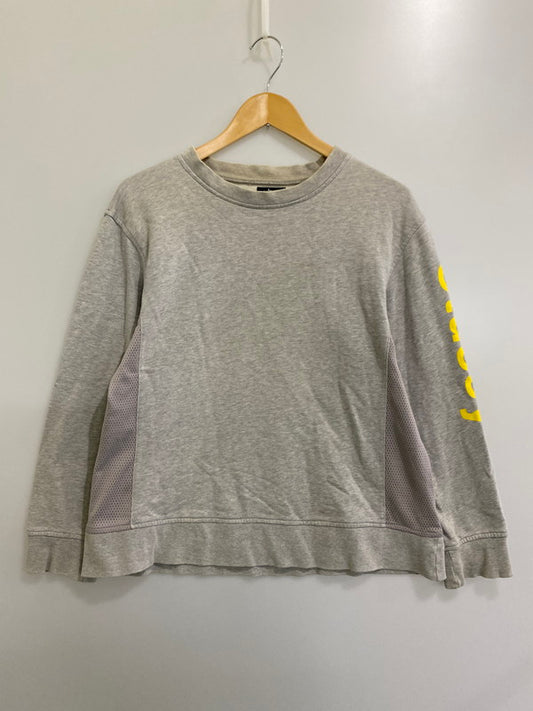 【中古品】【メンズ】  OLD STUSSY オールドステューシー 紺タグ 90S COTTON MESH LONG SLEEVE 長袖 クルーネック 142-240903-AS-8-min サイズ：S カラー：グレー 万代Net店