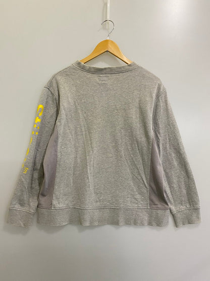 【中古品】【メンズ】  OLD STUSSY オールドステューシー 紺タグ 90S COTTON MESH LONG SLEEVE 長袖 クルーネック 142-240903-AS-8-min サイズ：S カラー：グレー 万代Net店