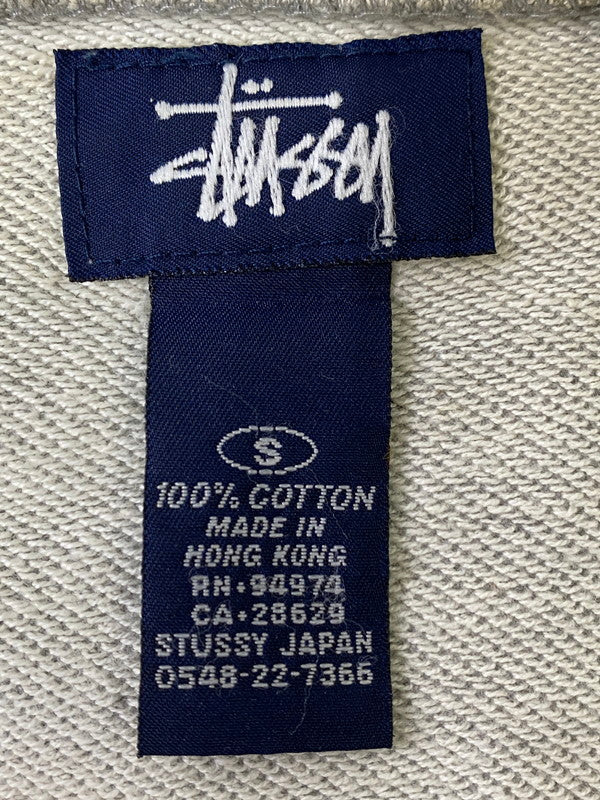 【中古品】【メンズ】  OLD STUSSY オールドステューシー 紺タグ 90S COTTON MESH LONG SLEEVE 長袖 クルーネック 142-240903-AS-8-min サイズ：S カラー：グレー 万代Net店