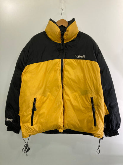 【中古品】【メンズ】  BEAR USA REVERSIBLE DOWN JACKET ベアー ユーエスエー リバーシブル ダウンジャケット アウター 146-240906-yn-01-min サイズ：L カラー：イエロー/ブラック 万代Net店