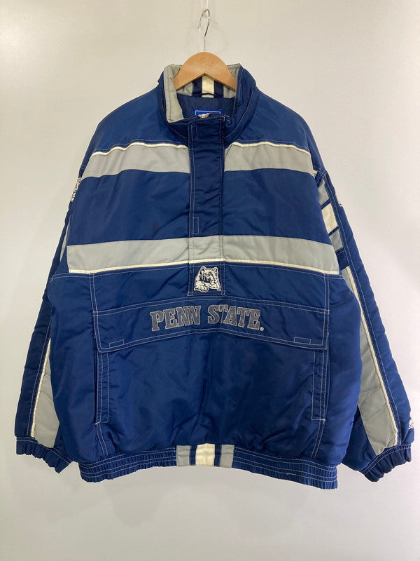 【中古品】【メンズ】  STARTER PENN STATE NYLON PULLOVER スターター ナイロンプルオーバージャケット アウター 146-240906-yn-02-min サイズ：XL カラー：ブルー 万代Net店