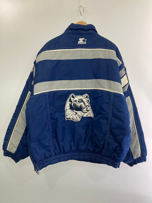 【中古品】【メンズ】  STARTER PENN STATE NYLON PULLOVER スターター ナイロンプルオーバージャケット アウター 146-240906-yn-02-min サイズ：XL カラー：ブルー 万代Net店