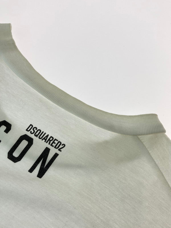 【中古品】【メンズ】 DSQUARED2 ディースクエアード ICON LOGO TEE S79GC0046 アイコン ロゴ Tシャツ メンズ 半袖トップス ロゴプリント 141-240907-em-5-min サイズ：XS カラー：ホワイト 万代Net店