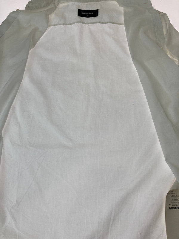 【中古品】【メンズ】 DSQUARED2 ディースクエアード WHITE SHIRT S74DM0508 ホワイト シャツ メンズ トップス 長袖シャツ  141-240907-em-8-min サイズ：42 カラー：ホワイト 万代Net店