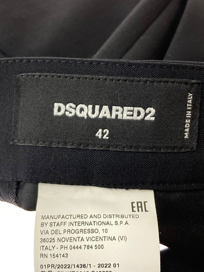 【未使用品】【メンズ】 DSQUARED2 ディースクエアード S74KB0646 SLACKS PANT スラックス パンツ ボトムス 152-240909-me-05-min サイズ：42 カラー：ブラック 黒 万代Net店