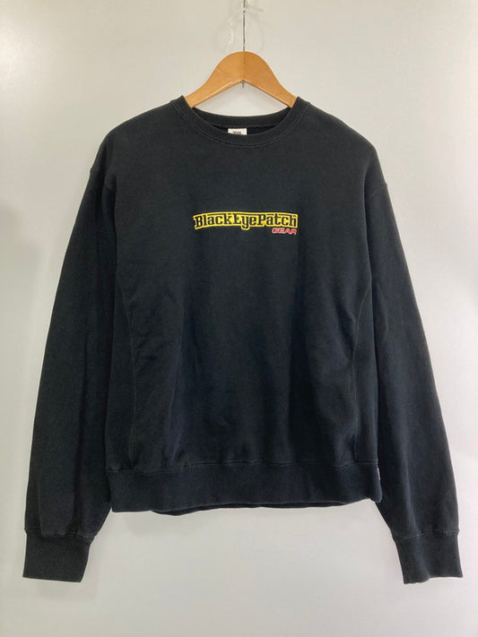 【中古品】【メンズ】  BLACK EYE PATCH ブラックアイパッチ SWEATSHIRT スウェットシャツ メンズ 長袖トレーナー トップス 142-240907-em-9-min サイズ：S カラー：ブラック 万代Net店