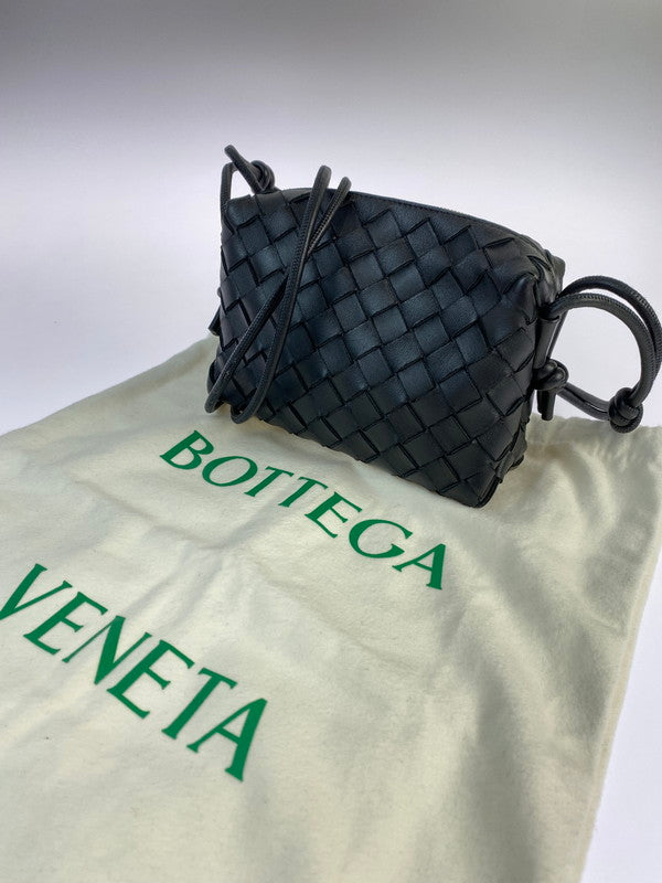 【中古品】【レディース】 BOTTEGAVENETA ボッテガヴェネタ MINI LOOP CAMERA BAG ミニ ループ カメラ バッグ 鞄 ショルダ―バッグ 180-240906-jt-09-min カラー：ブラック  万代Net店