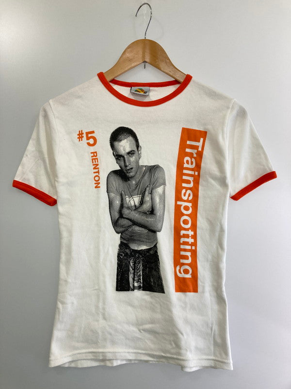 【現状渡し品】【メンズ】 TRAINSPOTTING RENTON RINGER TEE リンガーTシャツ 146-240912-ab-7-min カラー：ホワイト/オレンジ系 万代Net店