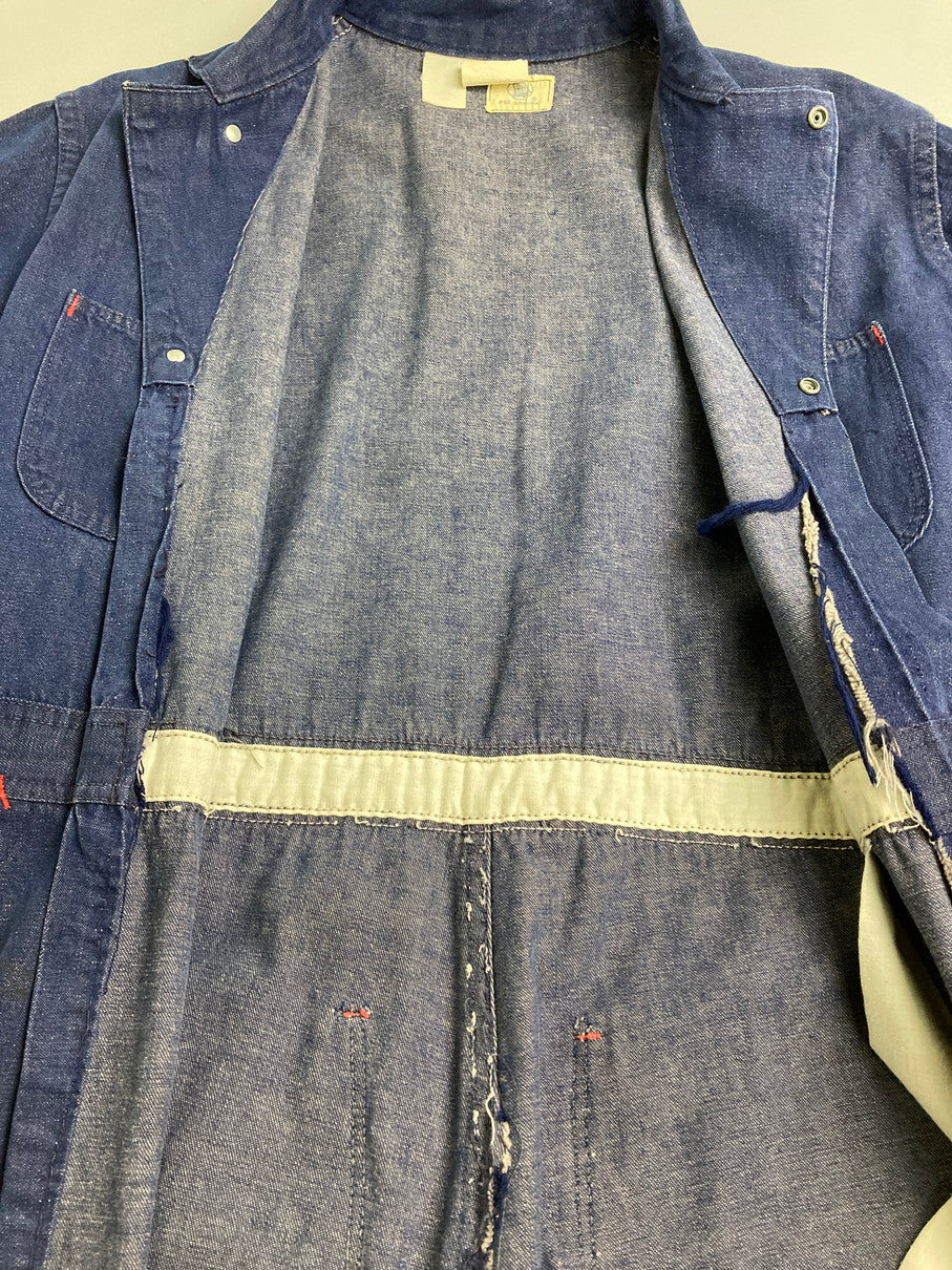 【現状渡し品】【メンズ】 BLUE BELL ブルーベル 60S OLL IN ONE(CUT-OFF) オールインワン 146-251012-ks-12-min サイズ：不明 カラー：ブルー 万代Net店