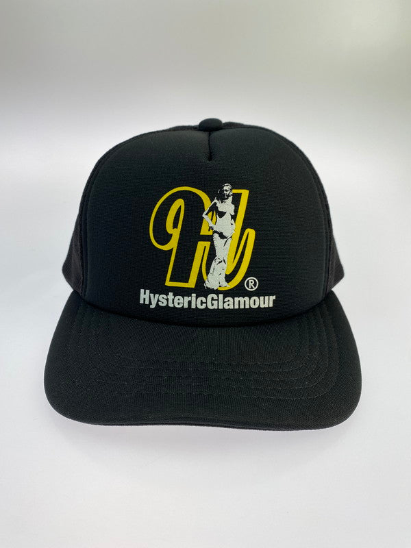 【中古品】【メンズ】 HYSTERIC GLAMOUR ヒステリックグラマー I'M HYSTERIC IT MESH CAP 02233QH07 メッシュキャップ 帽子 185-240910-yn-14-min サイズ：FREE カラー：ブラック 万代Net店