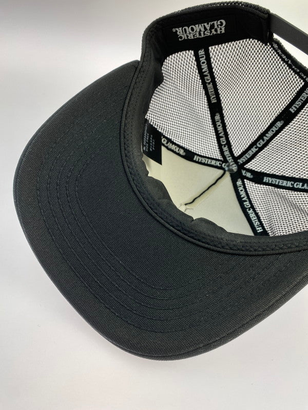 【中古品】【メンズ】 HYSTERIC GLAMOUR ヒステリックグラマー I'M HYSTERIC IT MESH CAP 02233QH07 メッシュキャップ 帽子 185-240910-yn-14-min サイズ：FREE カラー：ブラック 万代Net店