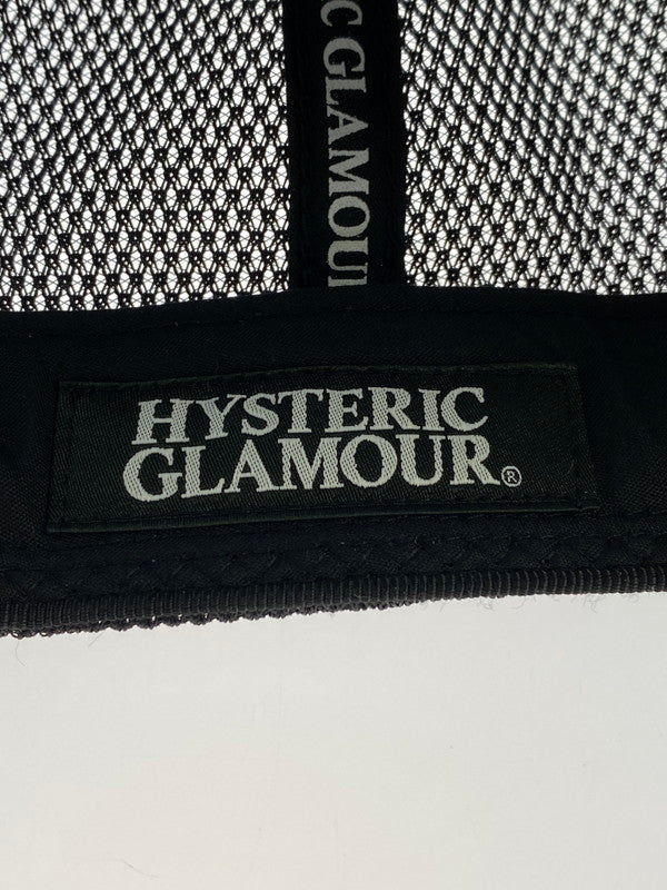 【中古品】【メンズ】 HYSTERIC GLAMOUR ヒステリックグラマー I'M HYSTERIC IT MESH CAP 02233QH07 メッシュキャップ 帽子 185-240910-yn-14-min サイズ：FREE カラー：ブラック 万代Net店