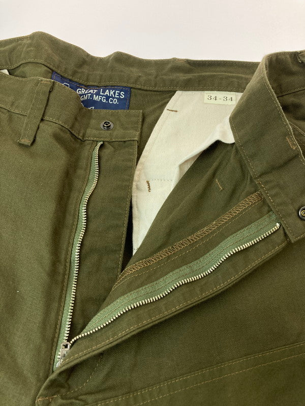 【中古品】【メンズ】  FREEWHEELERS フリーホイーラーズ -GREAT LAKES GMT.MFG.CO.- 2422017 24SFFIELD CRUISERTROUSERS トラウザーパンツ 156-240911-ab-33-min サイズ：34×34 カラー：オリーブ 万代Net店