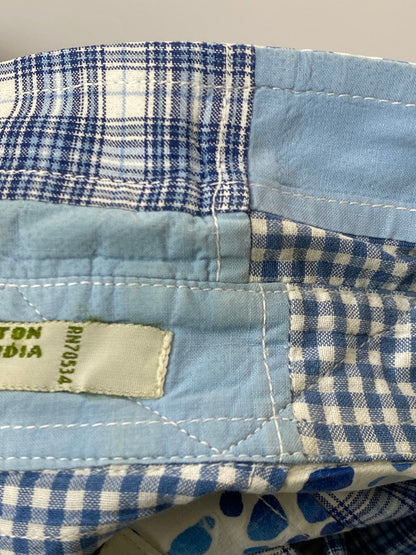 【中古品】【メンズ】 ORVIS オービス 90S PATCH WORK SHIRT パッチワークシャツ トップス 146-250719-ks-25-min サイズ：L カラー：ブルー系 万代Net店