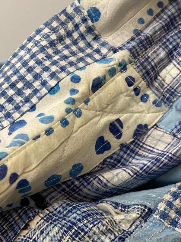 【中古品】【メンズ】 ORVIS オービス 90S PATCH WORK SHIRT パッチワークシャツ トップス 146-250719-ks-25-min サイズ：L カラー：ブルー系 万代Net店