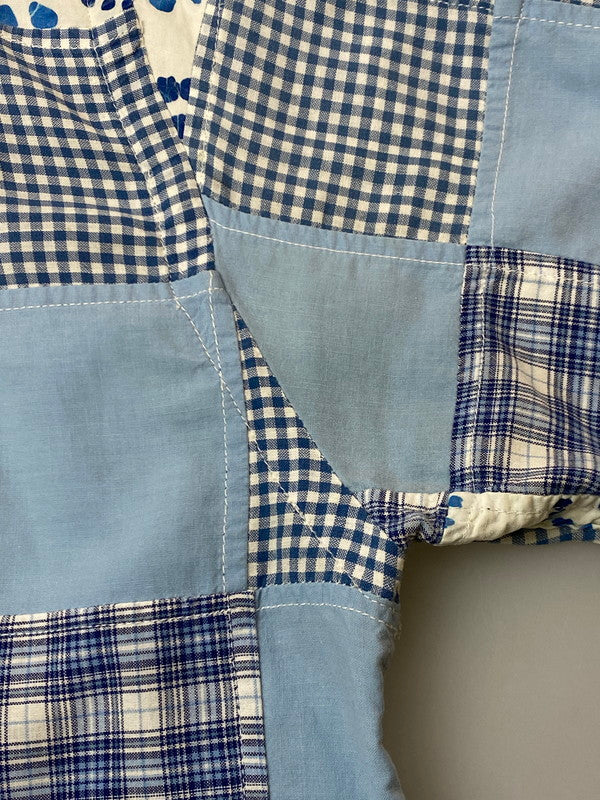 【中古品】【メンズ】 ORVIS オービス 90S PATCH WORK SHIRT パッチワークシャツ トップス 146-250719-ks-25-min サイズ：L カラー：ブルー系 万代Net店