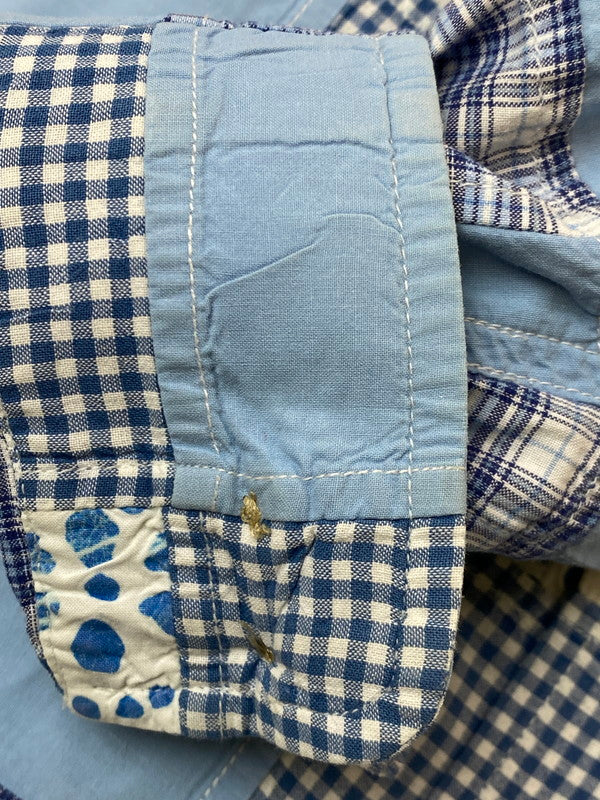 【中古品】【メンズ】 ORVIS オービス 90S PATCH WORK SHIRT パッチワークシャツ トップス 146-250719-ks-25-min サイズ：L カラー：ブルー系 万代Net店