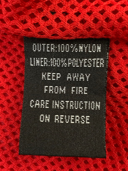 【現状渡し品】【メンズ】 MANAV PREMIER CLOTHING マナブプレミアクロージング 90S NYLON TRANING JACKET トレーニングジャケット ナイロンジャケット CYMRU 146-260611-kt-07-min サイズ：L カラー：レッド 万代Net店